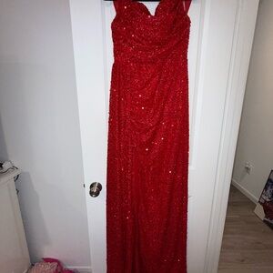 Stunning Red Sequin Gown